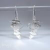 Sterling Silver Abstract face earrings