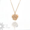 9 carat Gold Paw & Heart Necklace