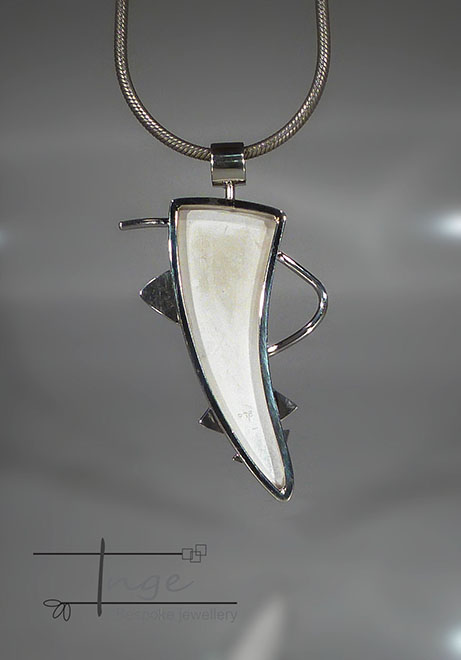 Abstract Half Face pendants