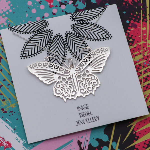 Tempest of Wings - Statement Butterfly Necklace