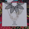 Humming bird and Hybiscus Flower Necklace