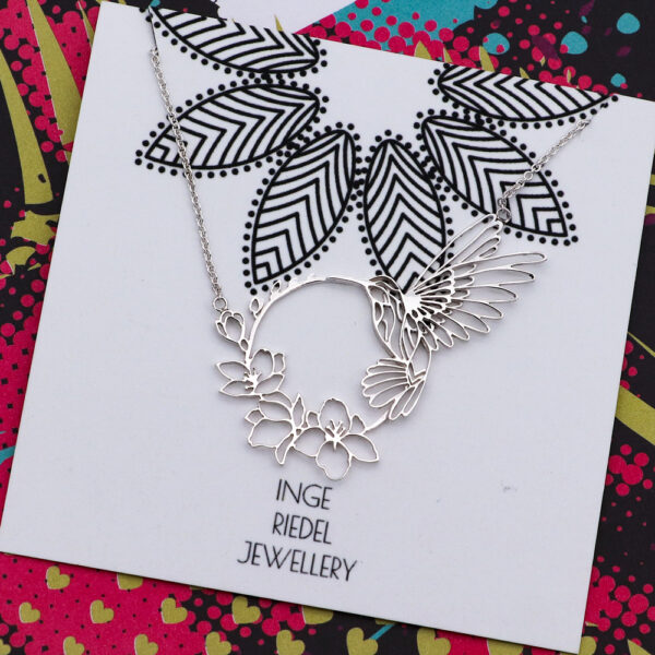 Sterling Silver Humming bird Necklace