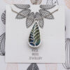 "Hidden Worlds" - Labradorite Necklace with Leaf Design