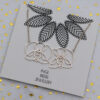 Twin Orchids - Sterling Silver Necklace