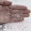 Twin Orchids - Sterling Silver Necklace
