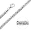 Twisted Foxtail Chain – Sterling Silver Chains Twisted Foxtail Chain - Sterling Silver