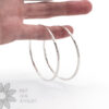 Hammered Hoops - Sterling Silver Earrings