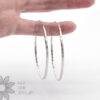 Hammered Hoops - Sterling Silver Earrings