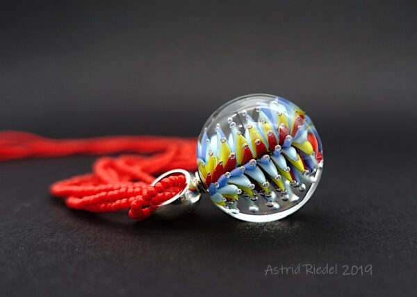 Sterling Silver Marble bead bail