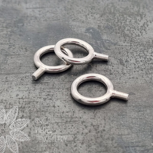 Sterling silver simply elegant bead bail