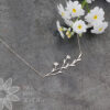 Dainty Leaves and Flowers Necklace