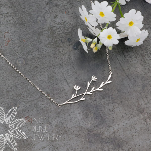 Dainty Leaves and Flowers Necklace