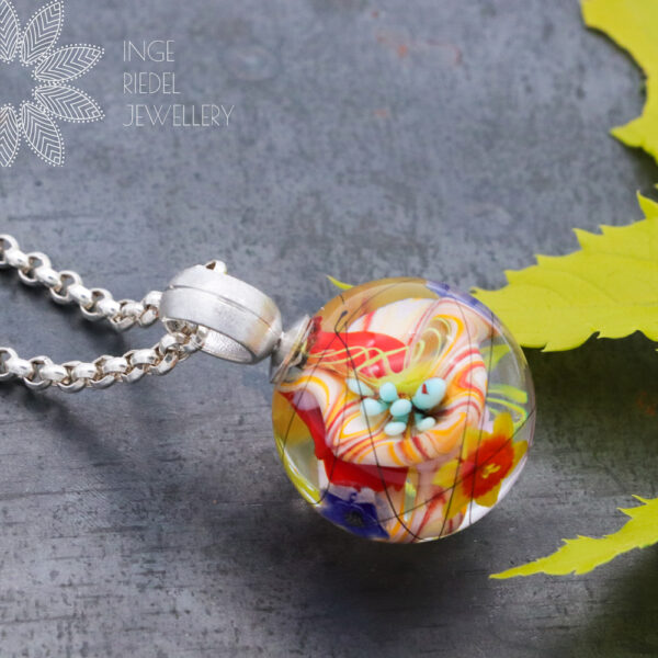 Satin with Line - Sterling Silver Bead Bails