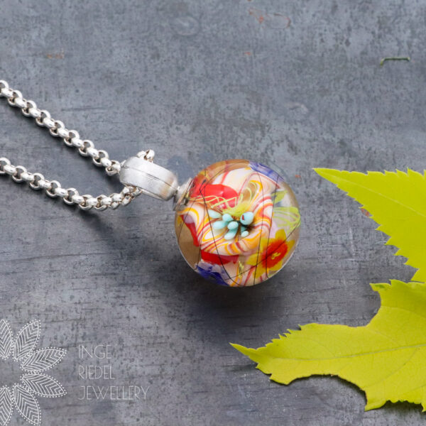 Satin with Line - Sterling Silver Bead Bails