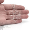 Sterling Silver Geometric Flower Pendants Sterling Silver Pangolin Pendant
