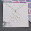 Sterling Silver Geometric Flower Pendants Sterling Silver Pangolin Pendant