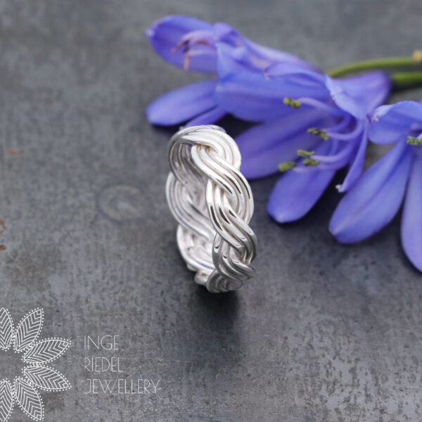 Sterling Silver Woven Ring Rings Sterling Silver Woven Ring