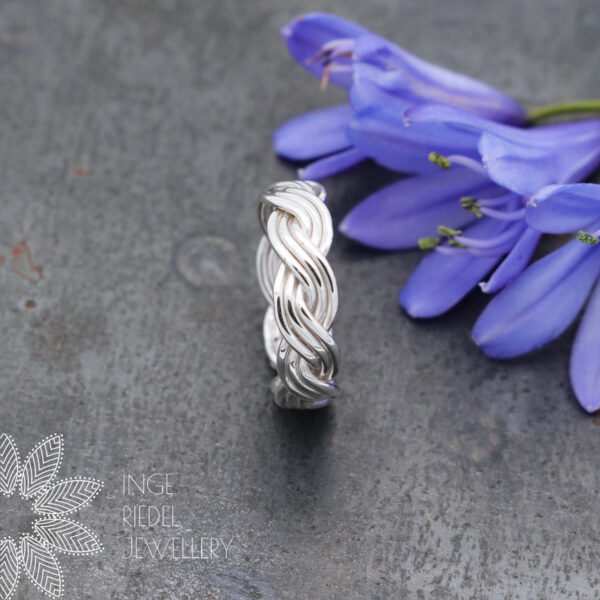 Sterling Silver Woven Ring Rings Sterling Silver Woven Ring