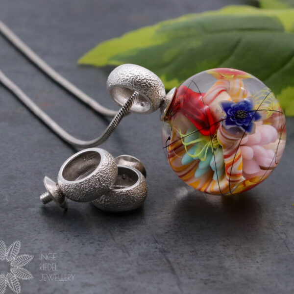 Stippled – Sterling Silver Bead Bails Bead Bails Stippled - Sterling Silver Bead Bails