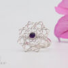 Amethyst Flower Ring Rings Amethyst Flower Ring
