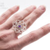 Amethyst Flower Ring Rings Amethyst Flower Ring