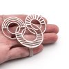 Interlocked Geometric Circles – Necklace Necklaces Interlocked Geometric Circles - Necklace