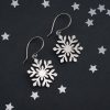 Sterling Silver Snowflake Earrings