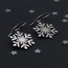 Sterling Silver Snowflake Earrings