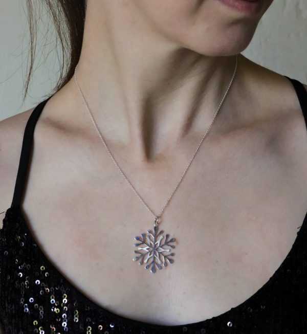 Sterling Silver Star Snowflake