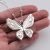 Sterling Silver Layered Butterfly Pendant