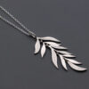 Sterling Silver Flexi-Leaves Pendant Necklaces Sterling Silver Flexi-Leaves Pendant