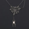 Sterling Silver Spiderweb Necklace Necklaces Sterling Silver Spiderweb Necklace