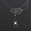 Sterling Silver Spiderweb Necklace Necklaces Sterling Silver Spiderweb Necklace