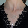 Sterling Silver Spiderweb Necklace Necklaces Sterling Silver Spiderweb Necklace