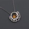Sterling Silver Sunflower with Citrine