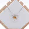 Sterling Silver Sunflower with Citrine