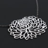 Sterling Silver Chrysanthemum Necklace