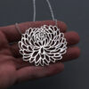 Sterling Silver Chrysanthemum Necklace