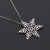 Sterling Silver Curly Snowflake Pendant