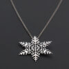 Sterling Silver Curly Snowflake Pendant