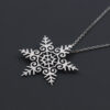 Sterling Silver Curly Snowflake Pendant