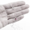 Sterling Silver Rhodolite Lariat Necklace