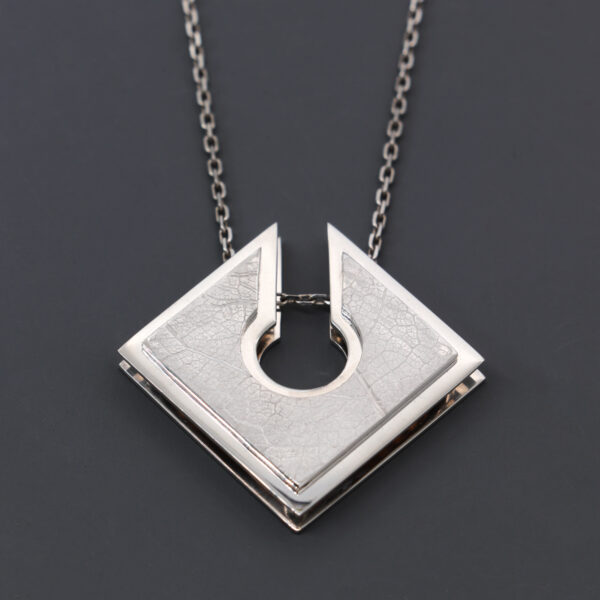 Sterling Silver Skeleton Leaf Pendant