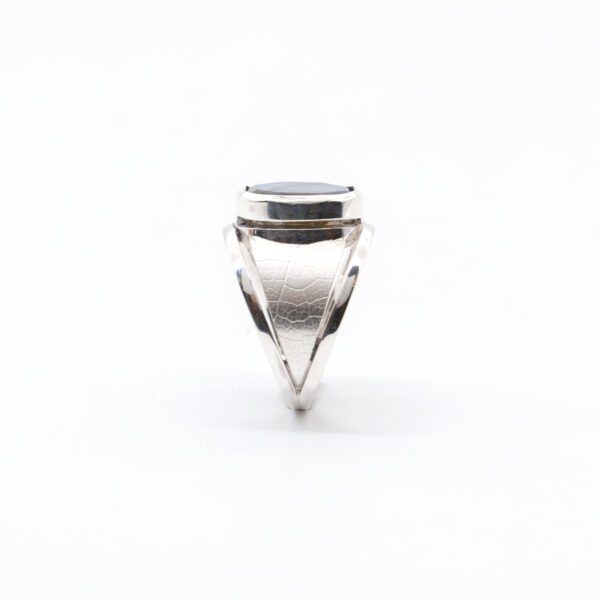 Sterling Silver Labradorite Leaf Ring