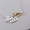 Sterling Silver Leaf & Leap Necklace