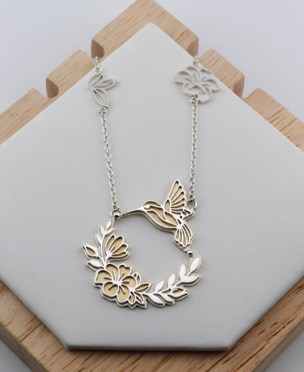 Hummingbird & Blossoms Two-Tone