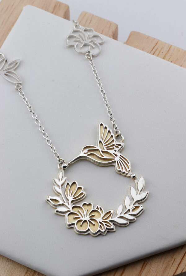 Hummingbird & Blossoms Two-Tone