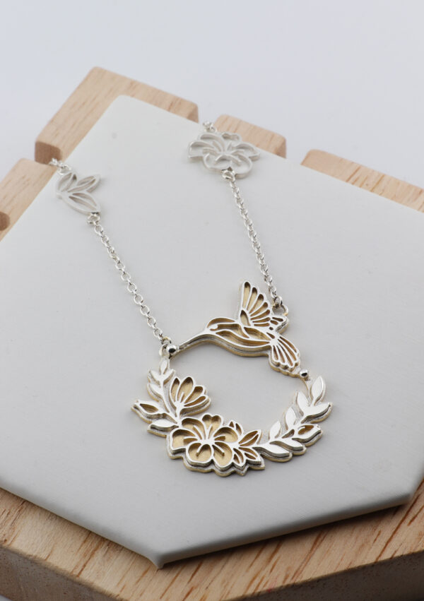 Hummingbird & Blossoms Two-Tone