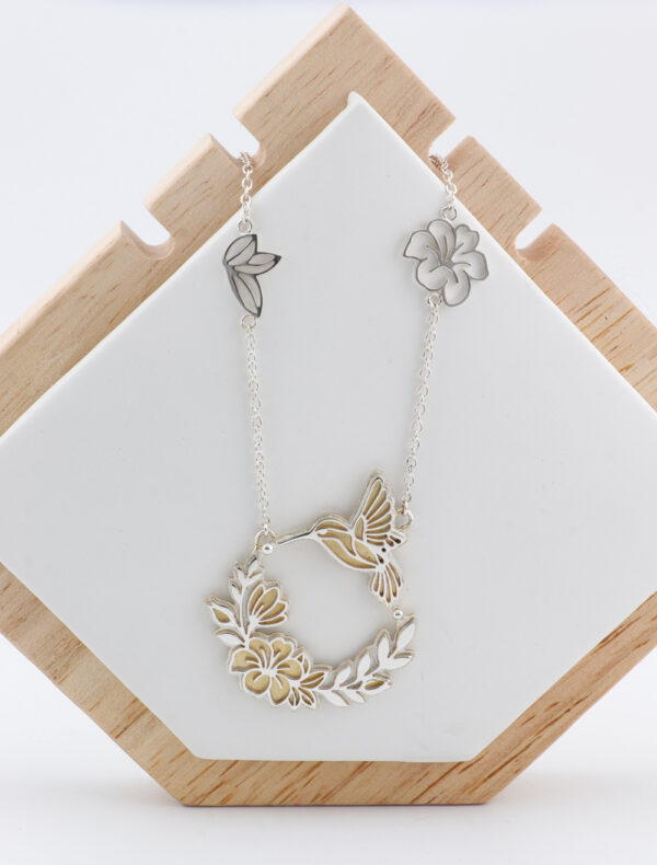 Hummingbird & Blossoms Two-Tone