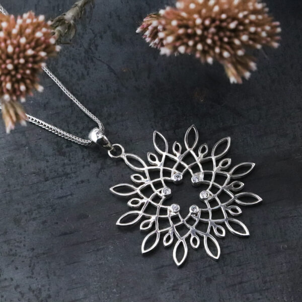 Sterling Silver Mandala Necklaces and Pendants